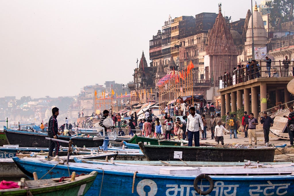 Life on the Ganges in Varanasi, India