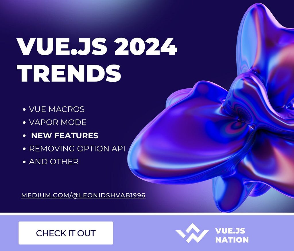 Text here: vue.js 2024 trends and short plan to the article