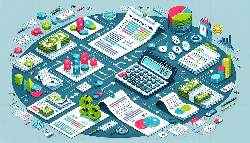 A visual representation of calculating potential tax credits for self-employed individuals.