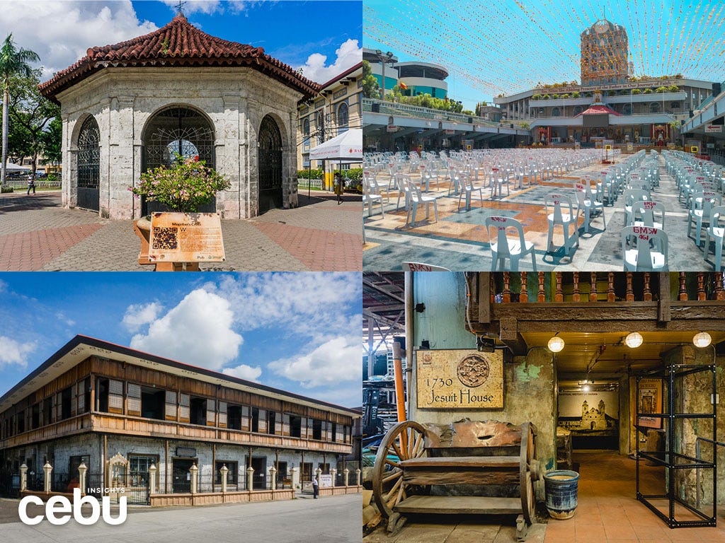 Wide shot of places for a bleisure hisorical tour in downtown Cebu