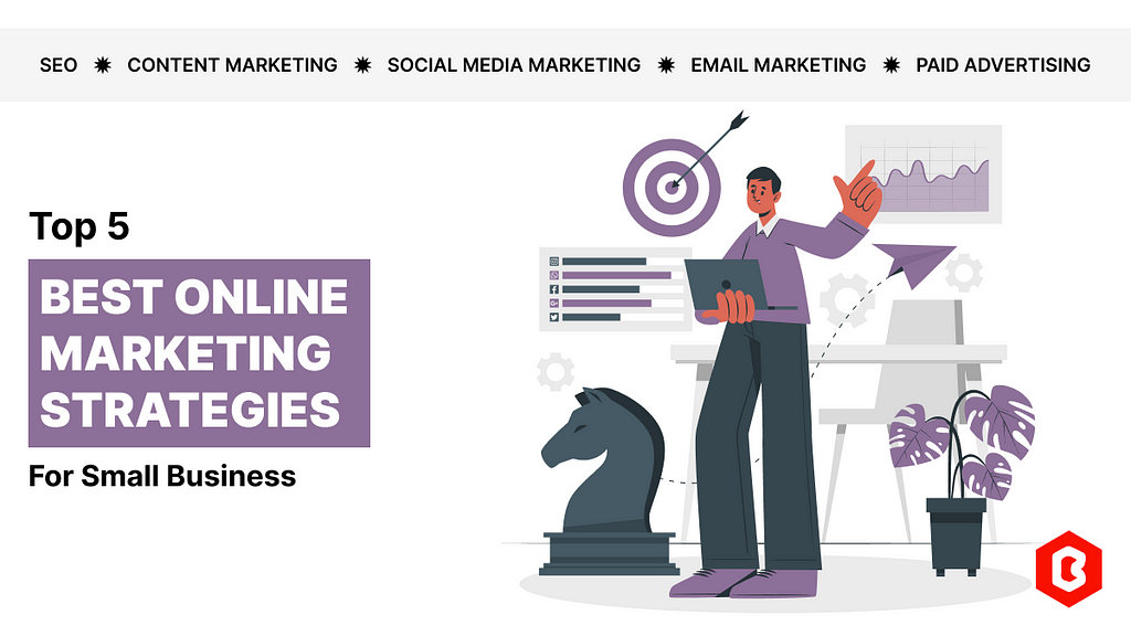 Online marketing strategies to establish your small business reputation.