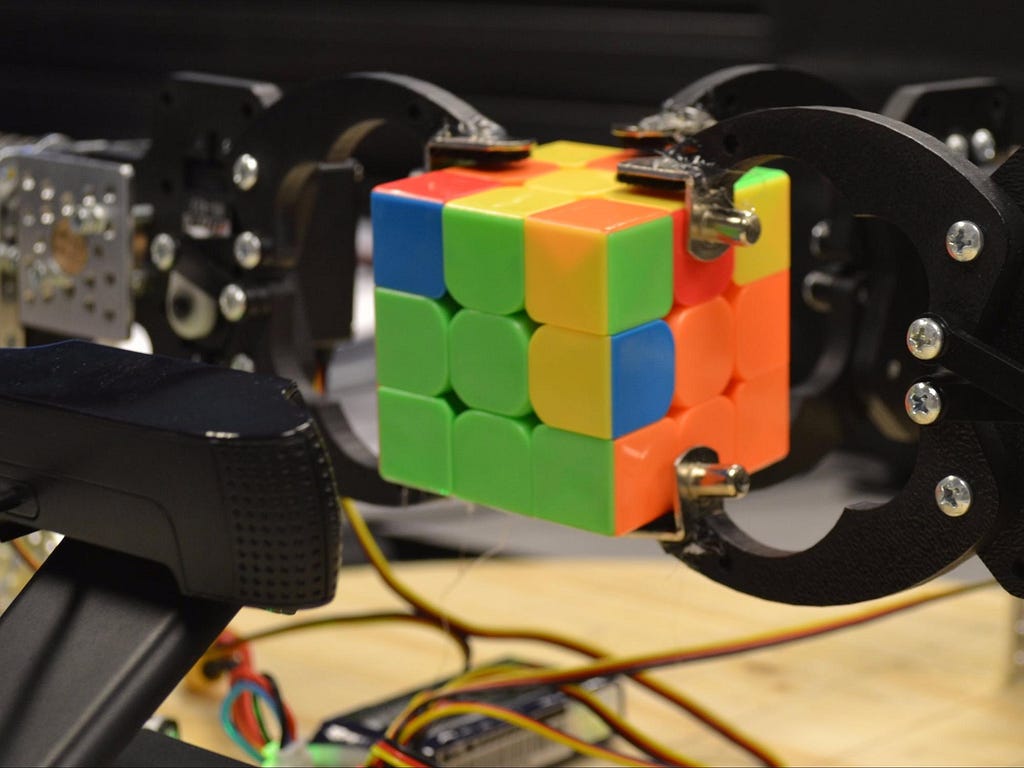 Rubik Cube Embedded Computer Example — Beagleboard computer