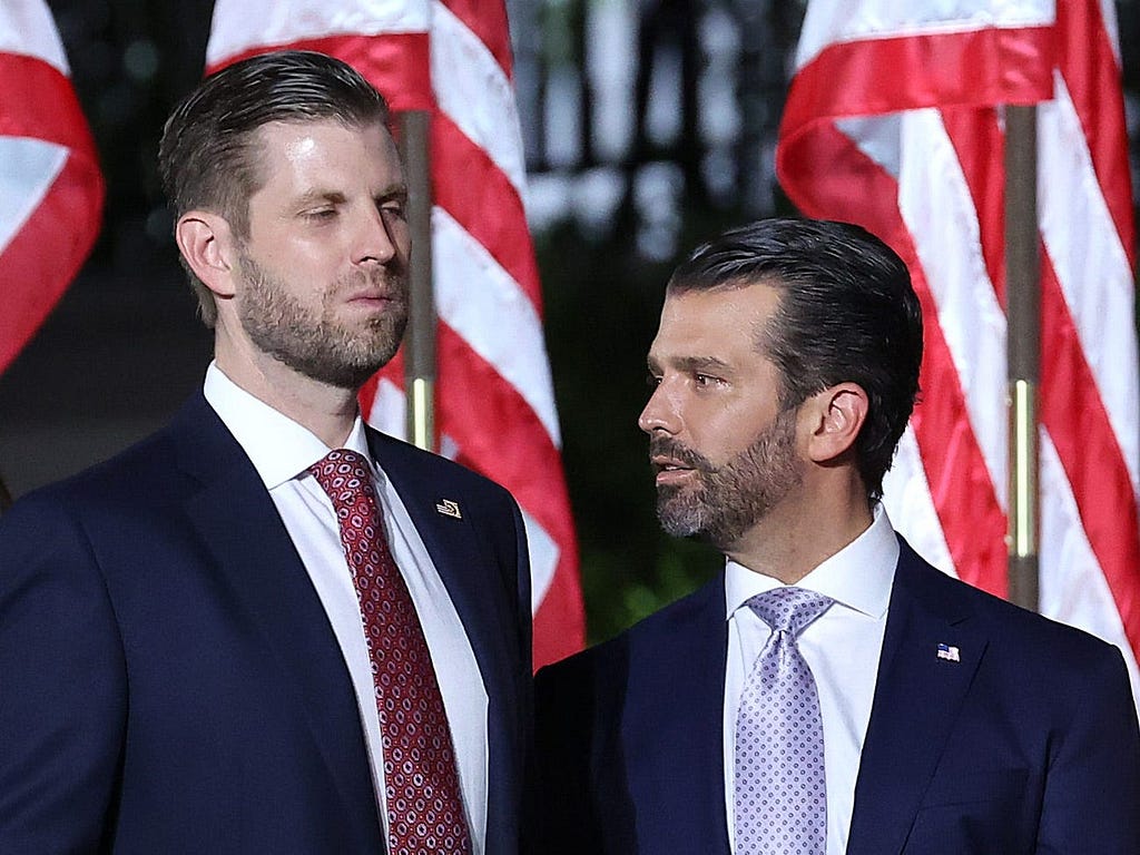 Eric Trump and Donald Trump Jr.