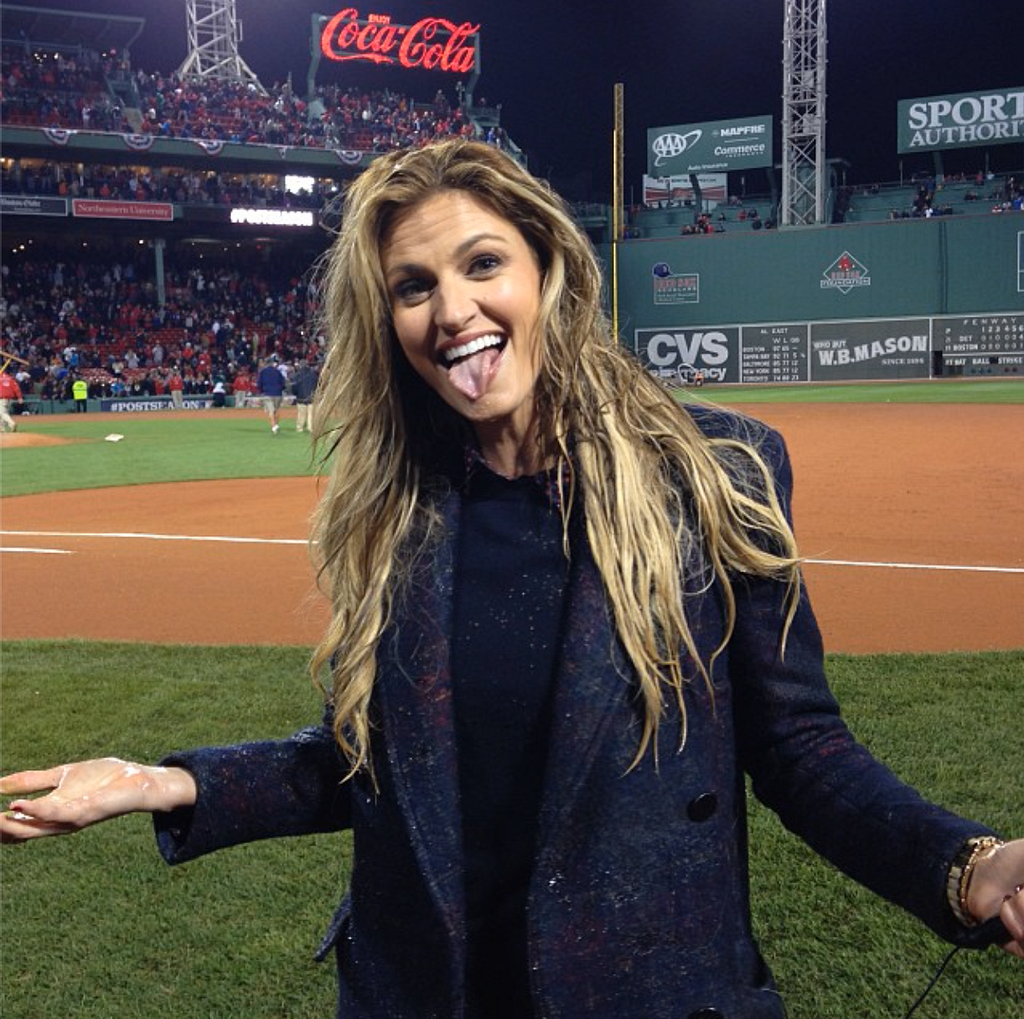 Erin Andrews Gatorade Bath