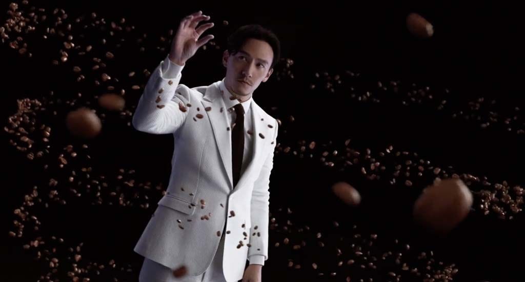 Actor Chang Chen in Luckin Coffee commercial