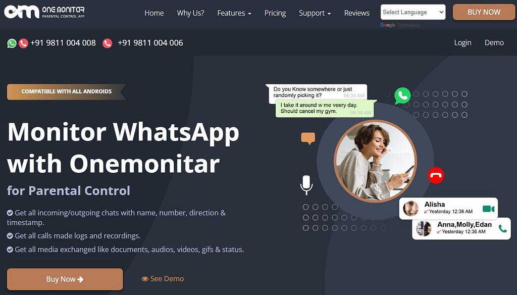 ONEMONITAR NO 1 ANDROID SPY APPLICATION