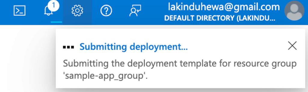 Initiating the deployment process