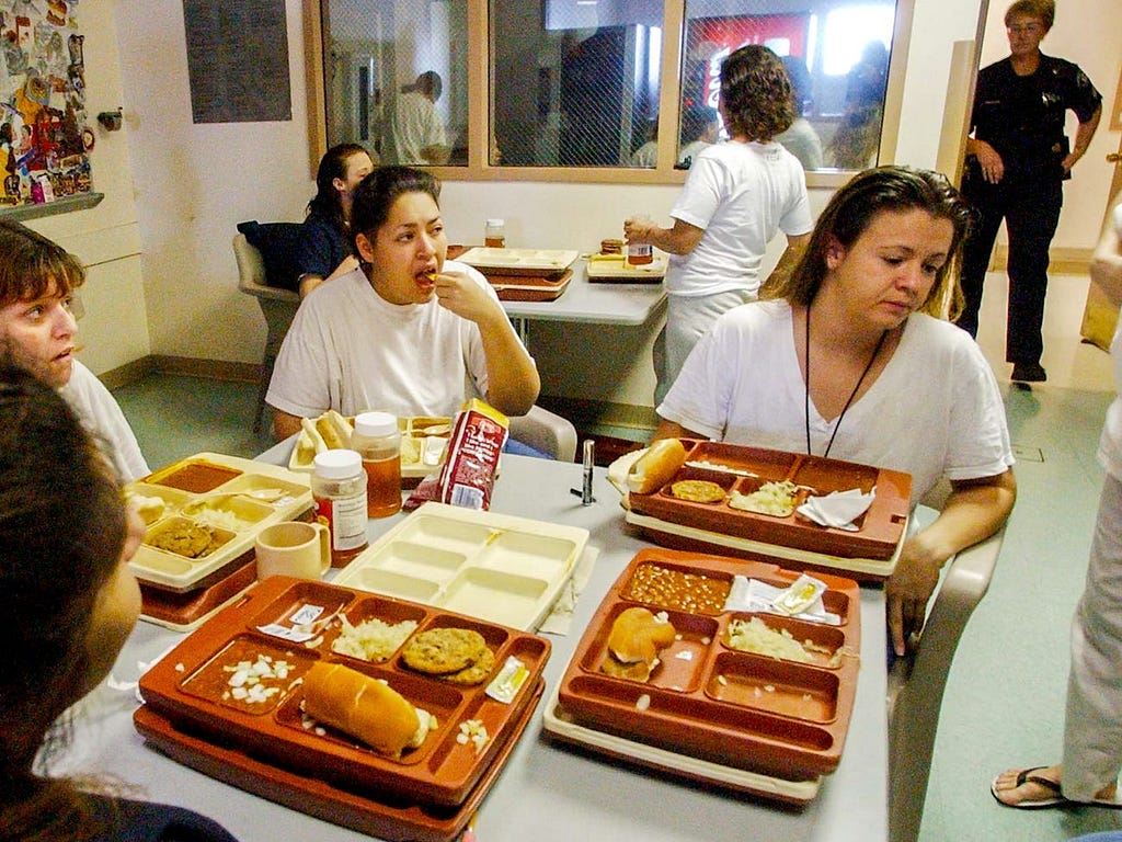 Lunchtime in Boulder County Jail in 2014.