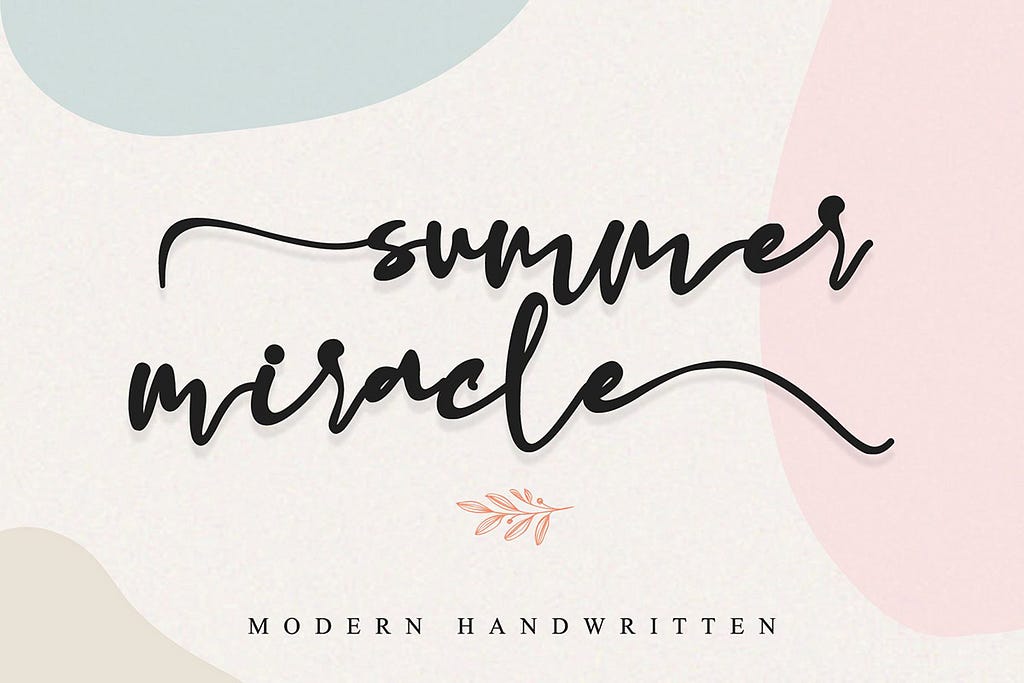 Summer Miracle Handwritten Font