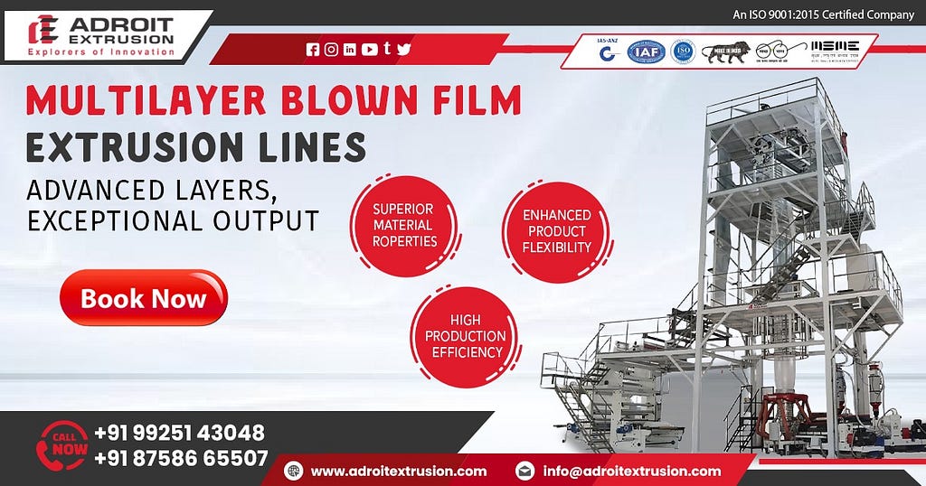 High-Performance 3 Layer Blown Film Extrusion Machine