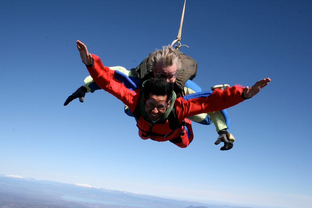 Skydive-front view