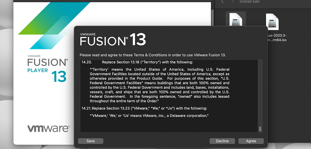 vmware fusion terms and conditions