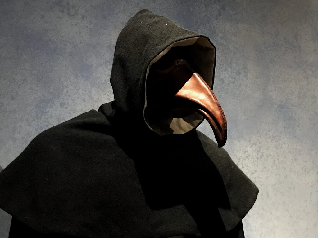 Image Description: The plague doctor mask
