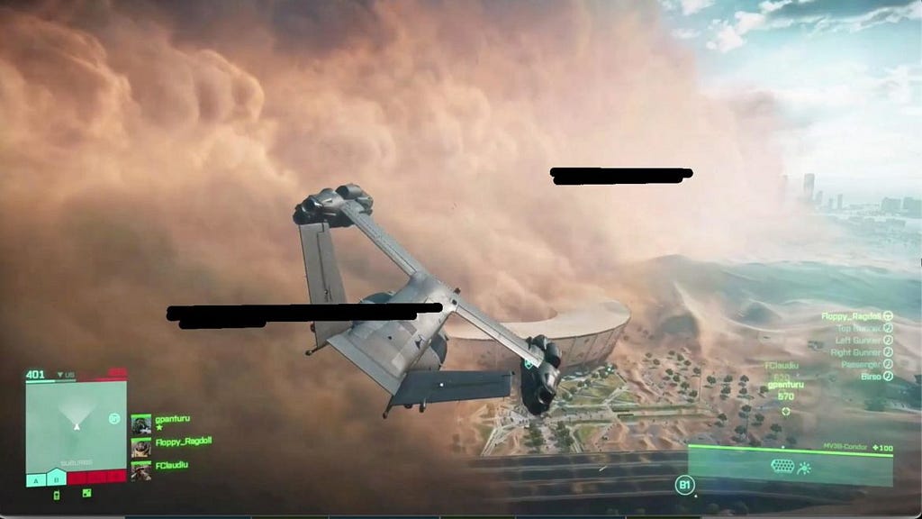 Leaked Battlefield 6 screenshot from June 2021.