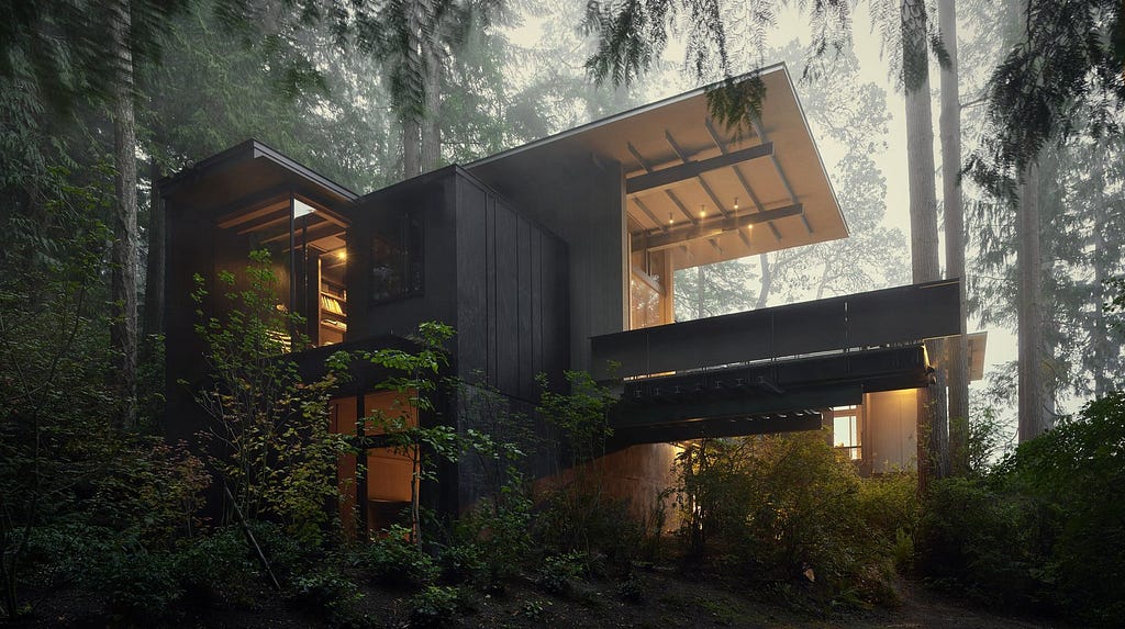 Exterior, Wood Siding Material, House Building Type, and Cabin Building Type Cabin at Longbranch by Olson Kundig