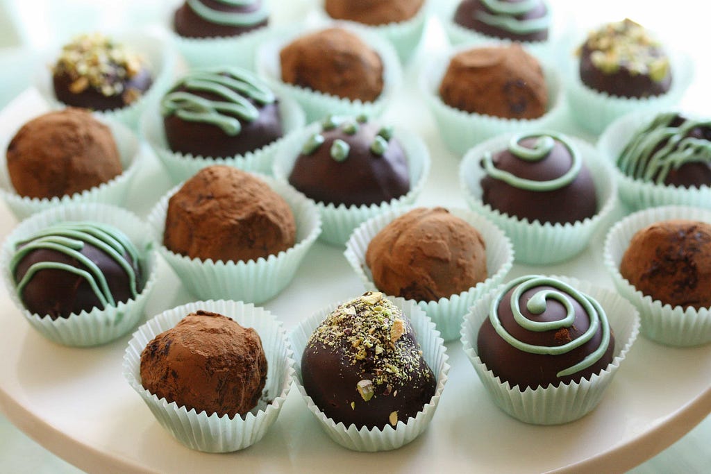 Chocolate and Irish cream truffles