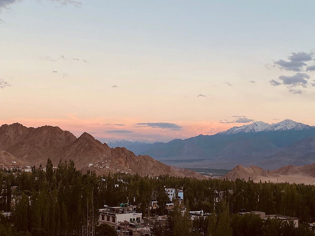 A view of Leh, Ladakh.