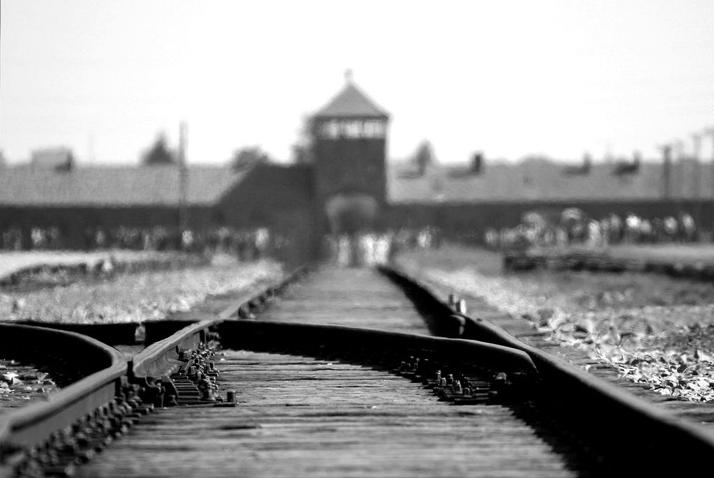 Railroad tracks to a concentration camp — much like the one Viktor Frankl describes in Man’s Search for Meaning