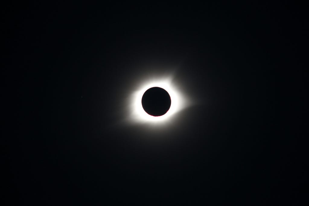 A solar eclipse