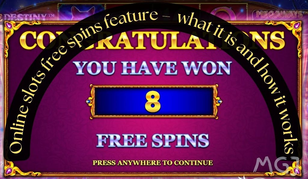 Free Spins slots Feature on a game