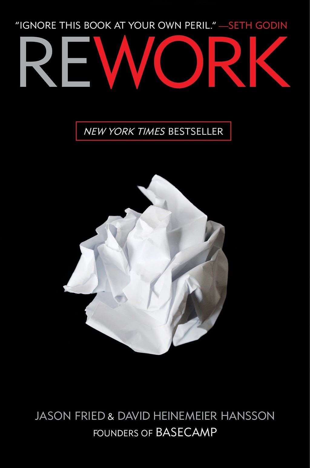 Picture of the cover of Rework.