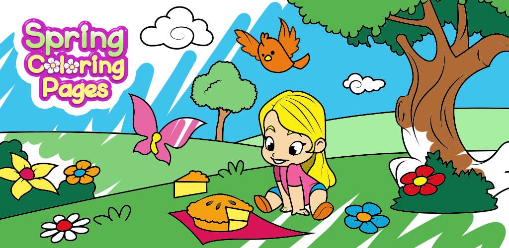 spring coloring pages