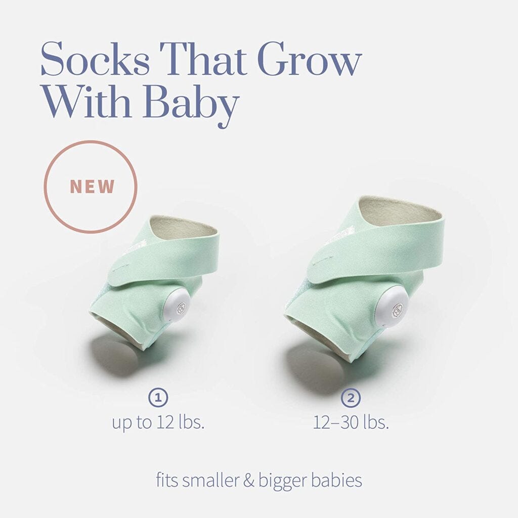 Smart Sock 3 Baby Monitor with Oxygen & Heart Rate