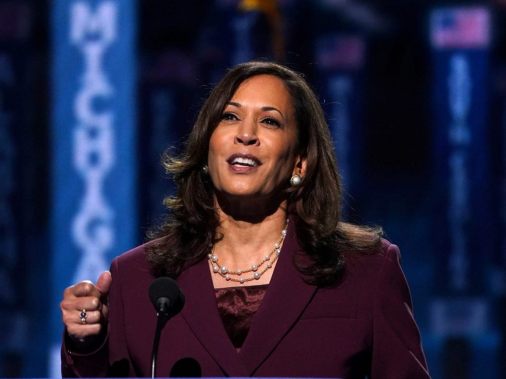 Harris at the Democratic National Convention in August 2020.