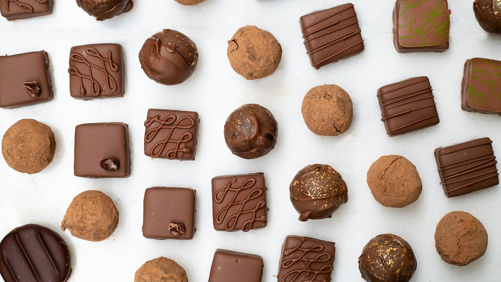 variety of chocolates