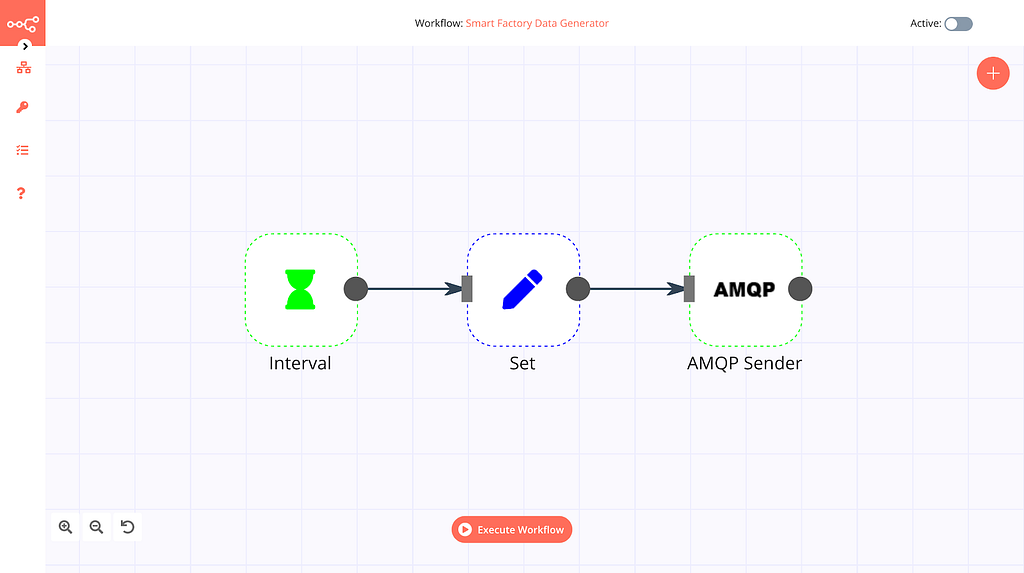 Smart Factory Data Generator workflow