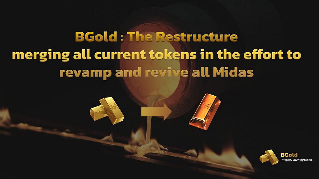 Restructure to merge all current tokens in the effort to revamp and revive all Midas related projects