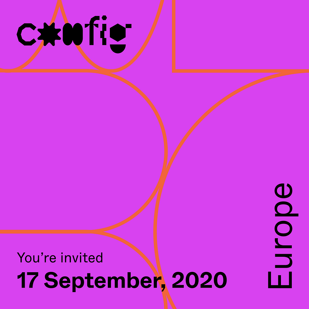 Promotional image for Figma Config Europe conference