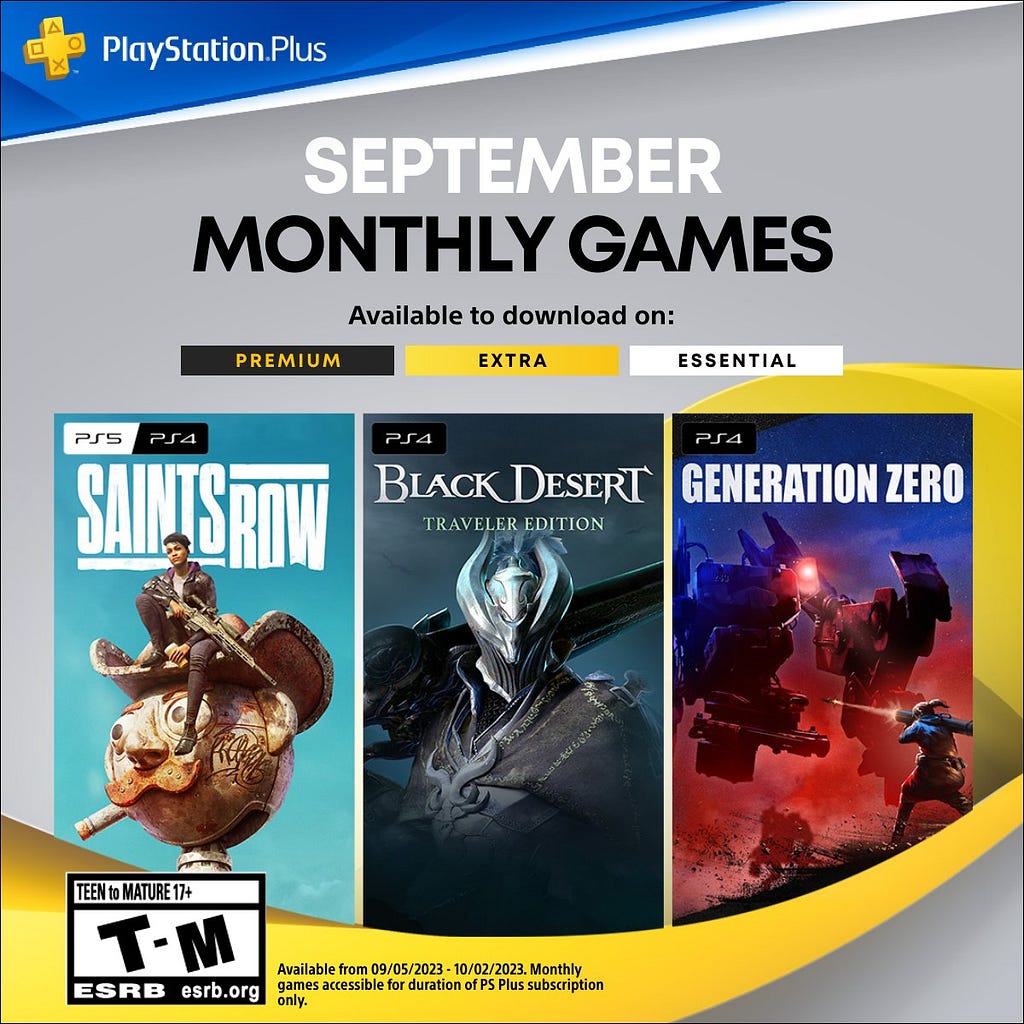 PS Plus September 2023 Essential Games: Confirmed