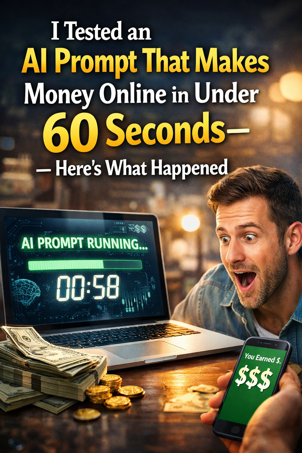 I Tested an AI Prompt That Makes Money Online in Under 60 Seconds — Here’s What Happened