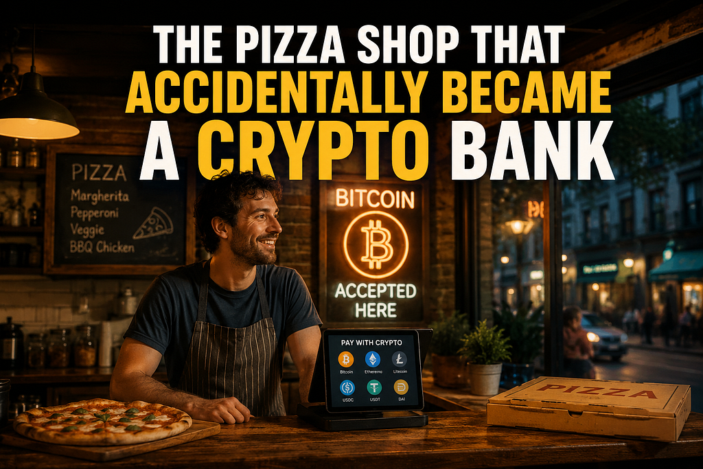 The Pizza Shop That Accidentally Became a Crypto Bank