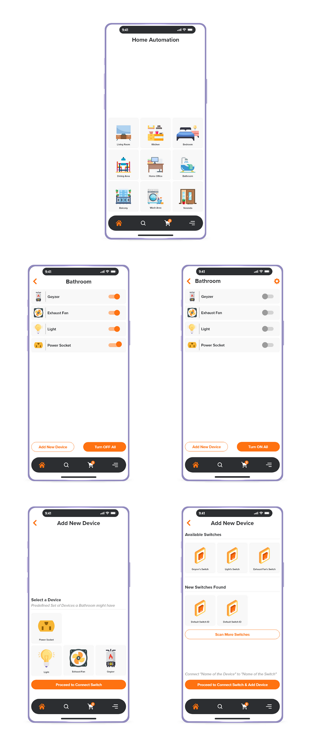 IoT Based Mobile Application to control the Switches and Timer for Sensor