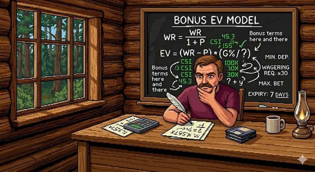 Comparing iGaming bonuses is hard. My Bonus EV model is here to help you!
