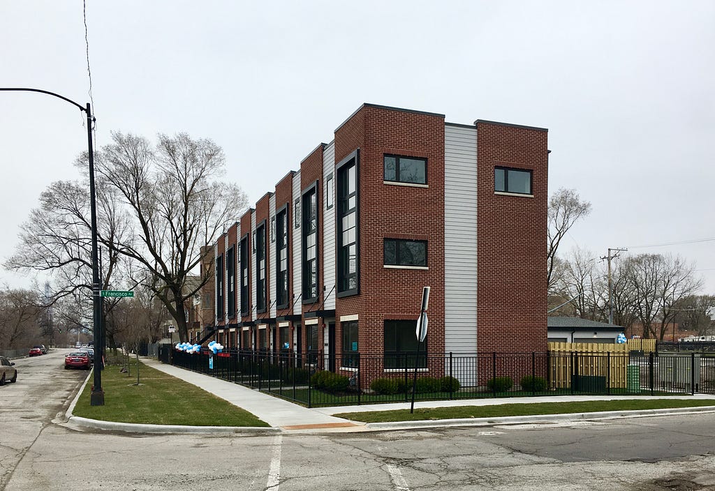 A new “offsite” ARO townhouse development opens on the West Side