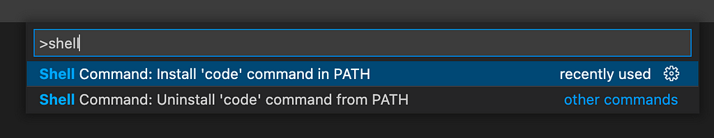 Shell command to add code to path