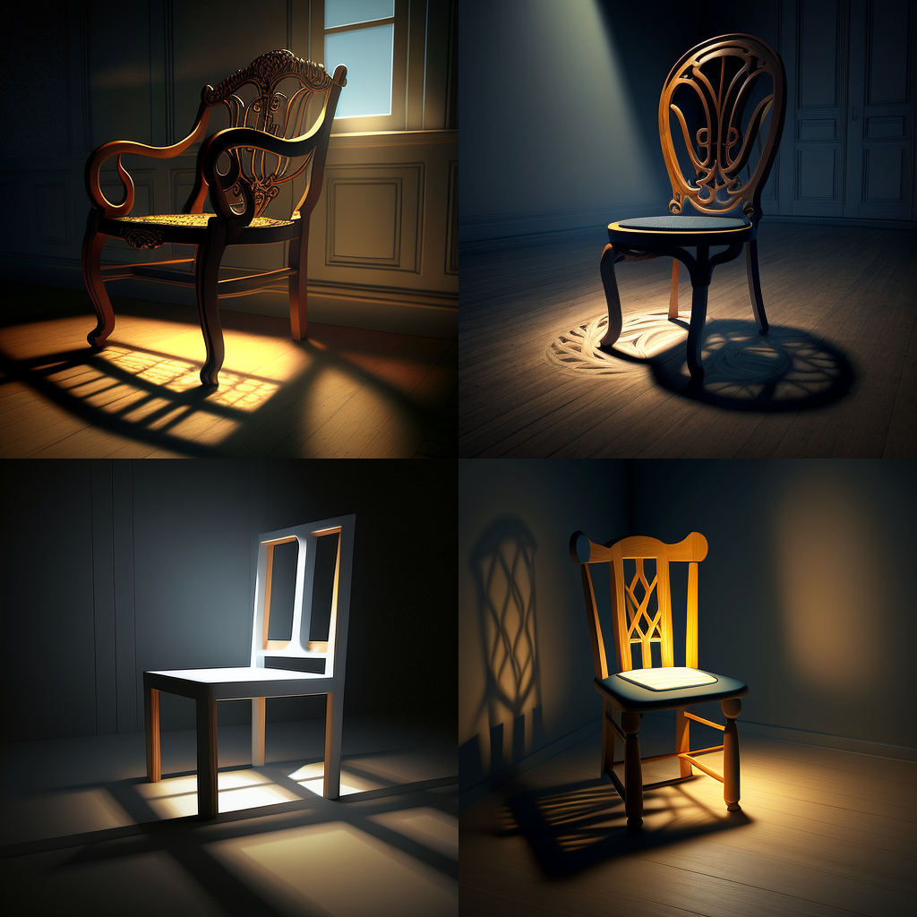 chair, global illumination