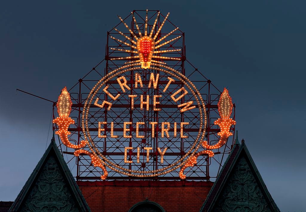 “Scranton — the Electric City” sign