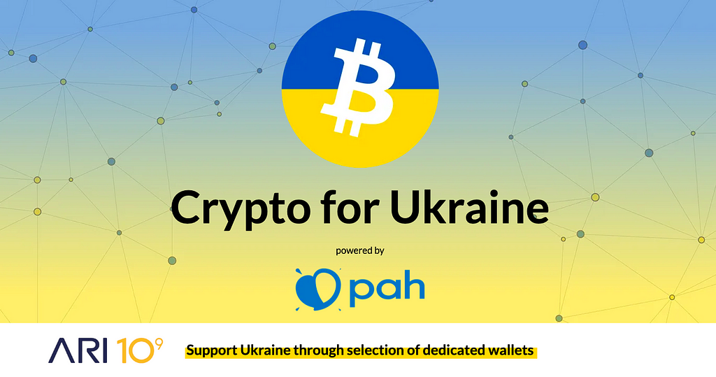 Bitcoin BTC Ukraine Russia Ethereum Ari10 token