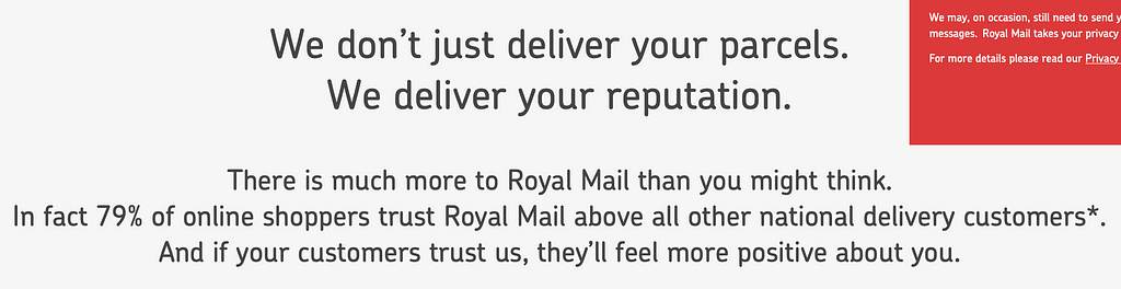 Business delivery Royal Mail