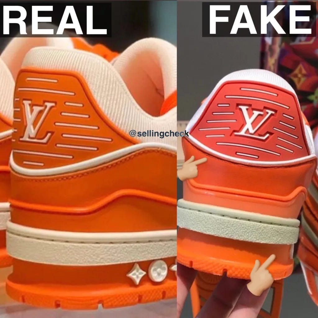 louis vuitton shoes real vs fake