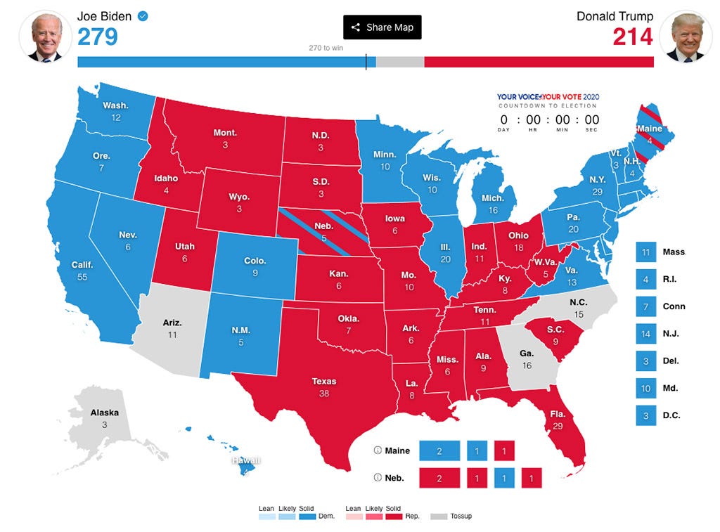 Interactive Election Map by ABC News