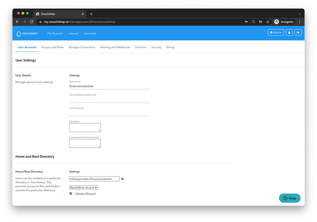 sharepoint sftp web portal secure