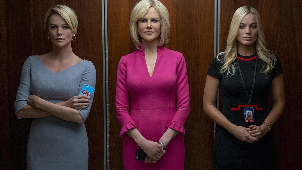 Charlize Theron, Nicole Kidman e Margot Robbie em O Escândalo (Divulgação) Reviews on Time