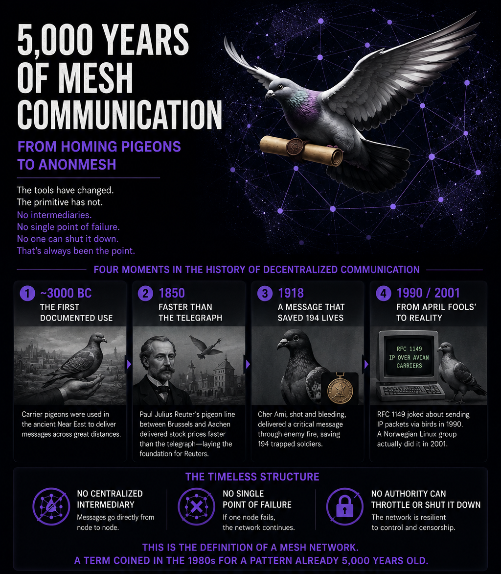 The Original Mesh Network Was A Pigeon