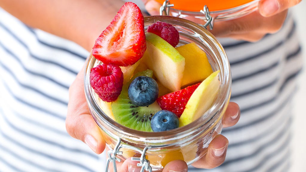 fruit bowl in a jar
