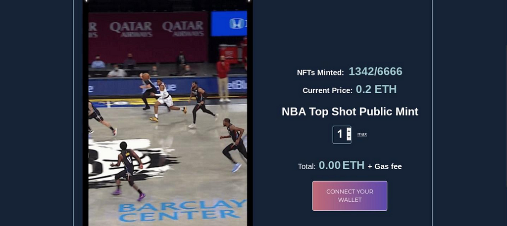 fake NBA Top Shot NFT website